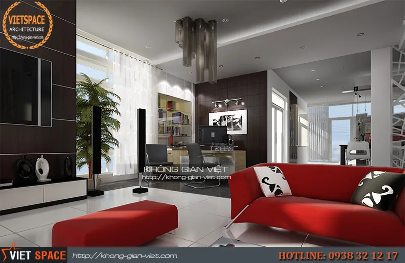 Thiết kế Nội thất Biệt thự đẹp Hiện đại tại Rạch Giá