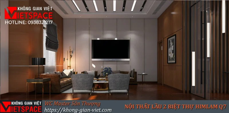 Chi tiết nội thất phòng làm việc cao cấp