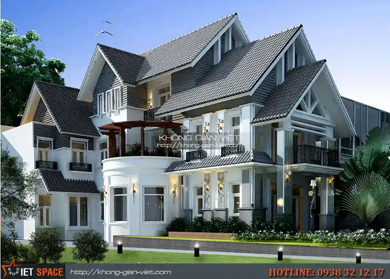 Mẫu thiết kế biệt thự sân vườn tại An Giang