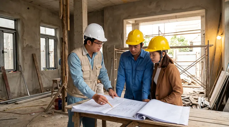 Ths. KTS Nguyễn Ngô Thanh Phong chỉ đạo công trình