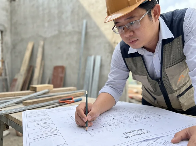 KTS Phong kiểm tra ván gỗ tại xưởng
