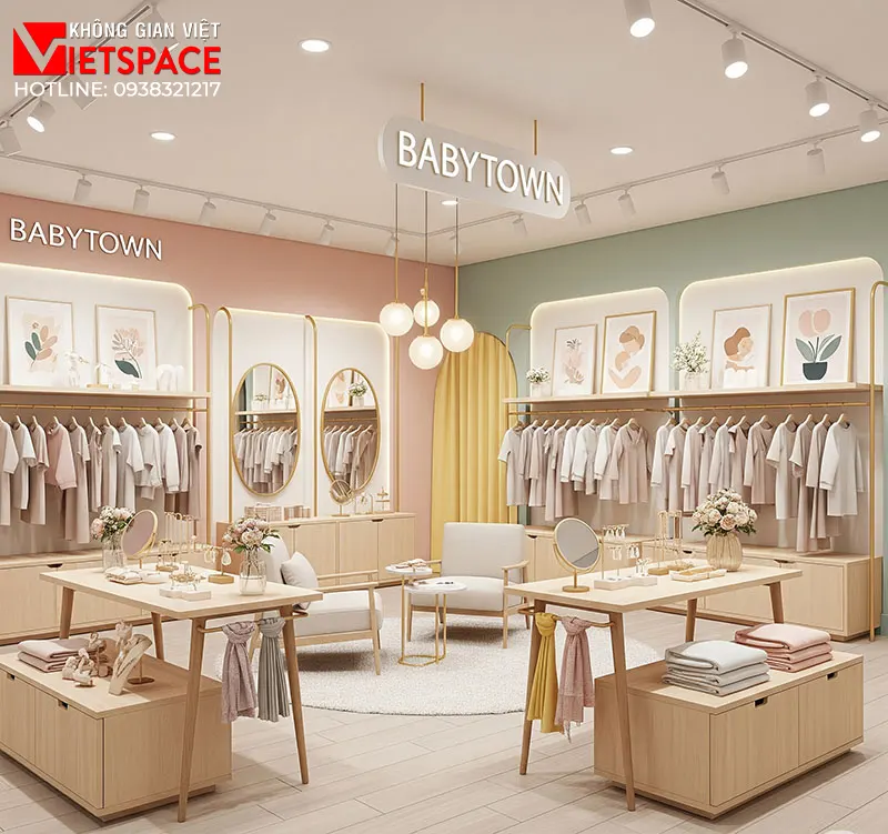 Thiết Kế Shop Mẹ Và Bé BabyTown 5