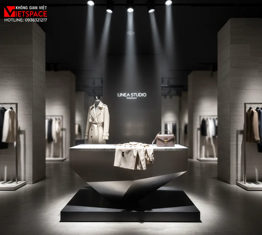 thiết kế cửa hàng thời trang linea studio _11