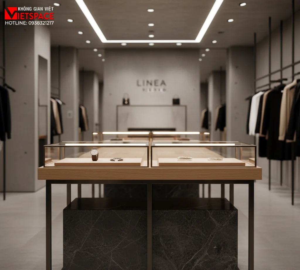 thiết kế cửa hàng thời trang linea studio _14