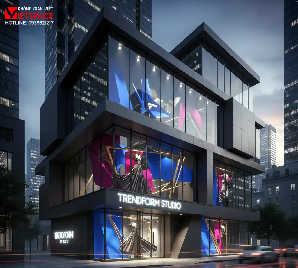 thiết kế cửa hàng thời trang trendform studio _8