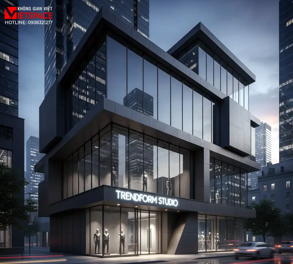 thiết kế cửa hàng thời trang trendform studio _2