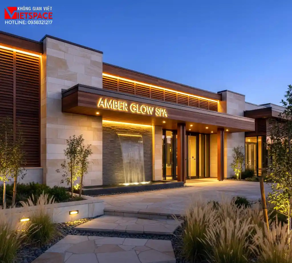 thiết kế spa amber glow _1