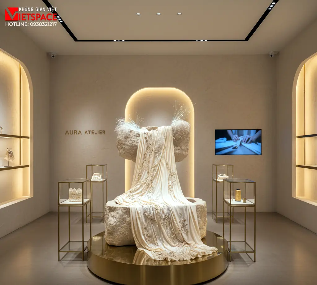 thiết kế cửa hàng thời trang aura atelier _6