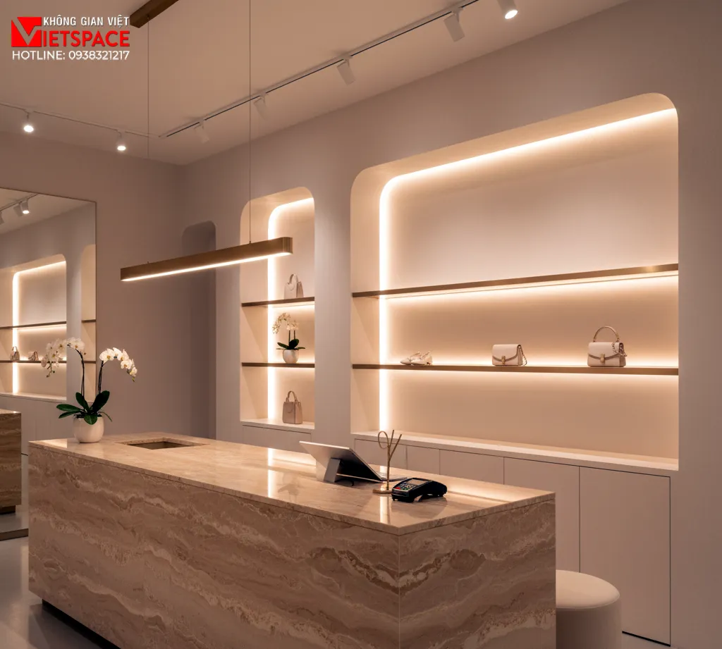 thiết kế cửa hàng thời trang aura atelier _7