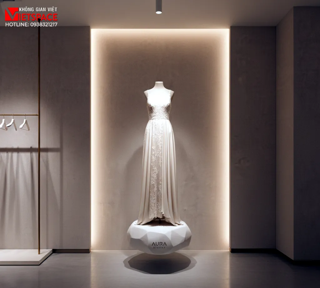 thiết kế cửa hàng thời trang aura atelier _11
