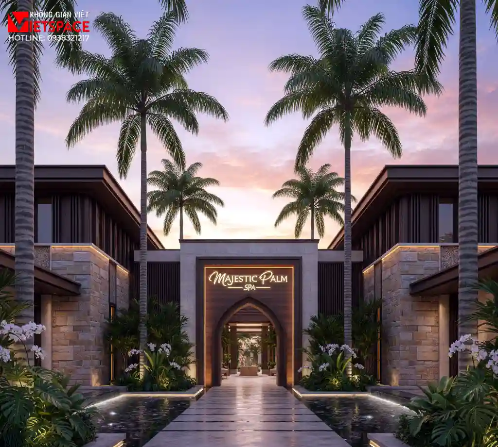 thiết kế spa majestic palm _1