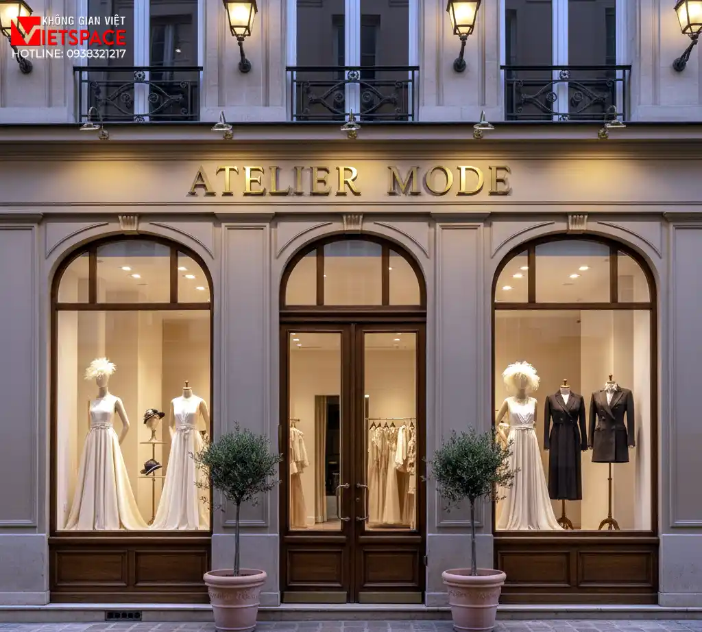 thiết kế cửa hàng thời trang atelier mode _2