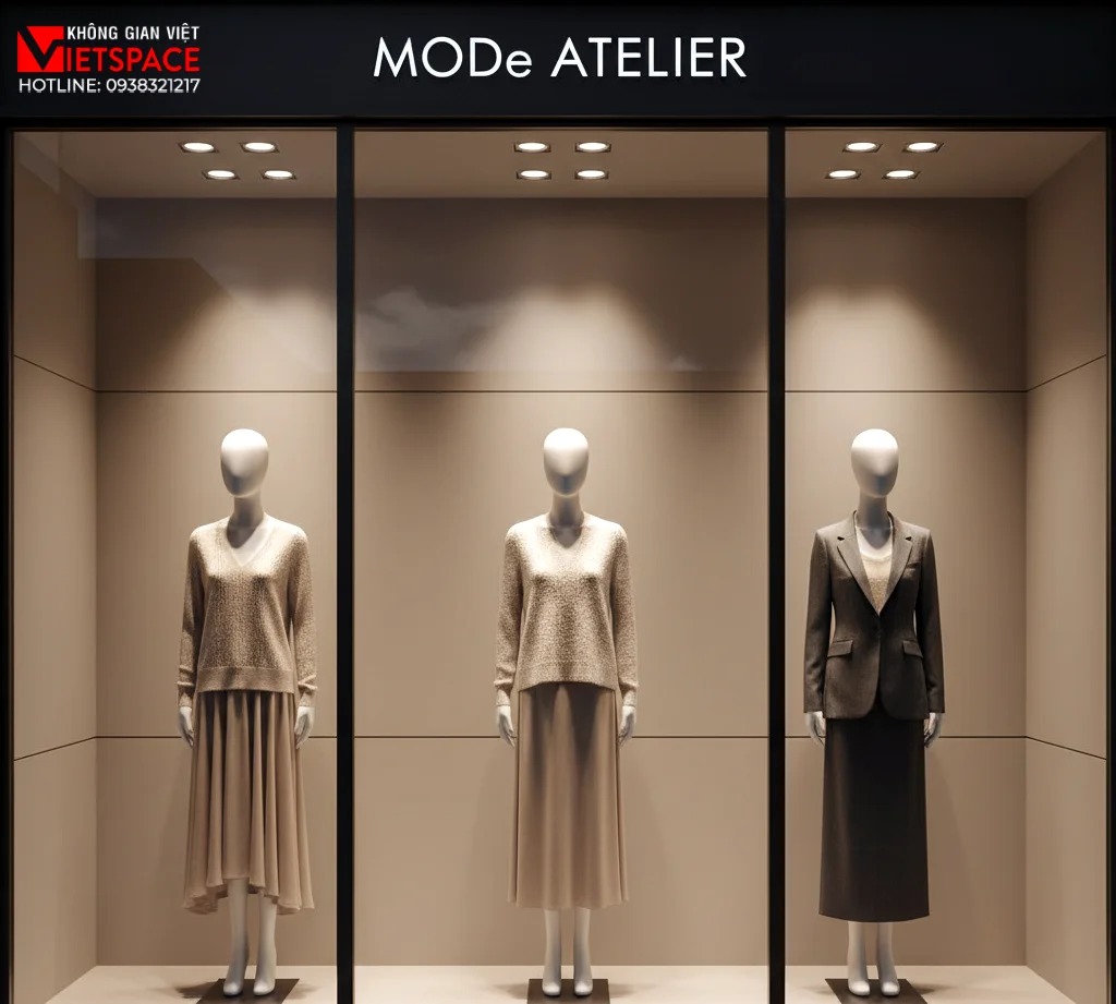 thiết kế cửa hàng thời trang mode atelier _6