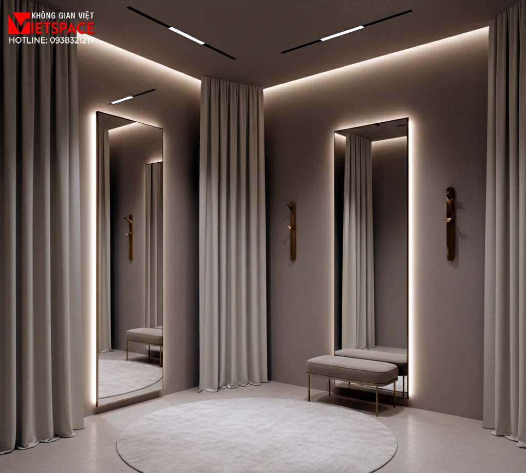 thiết kế cửa hàng thời trang mode atelier _11