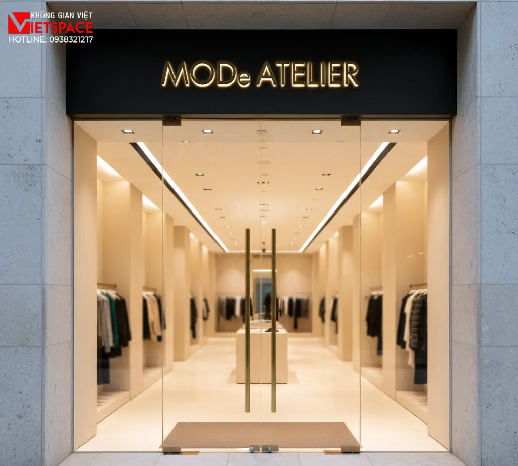 thiết kế cửa hàng thời trang mode atelier _14