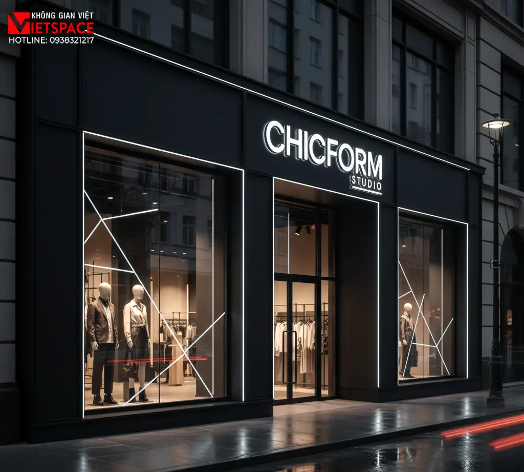 thiết kế cửa hàng thời trang chicform studio _2