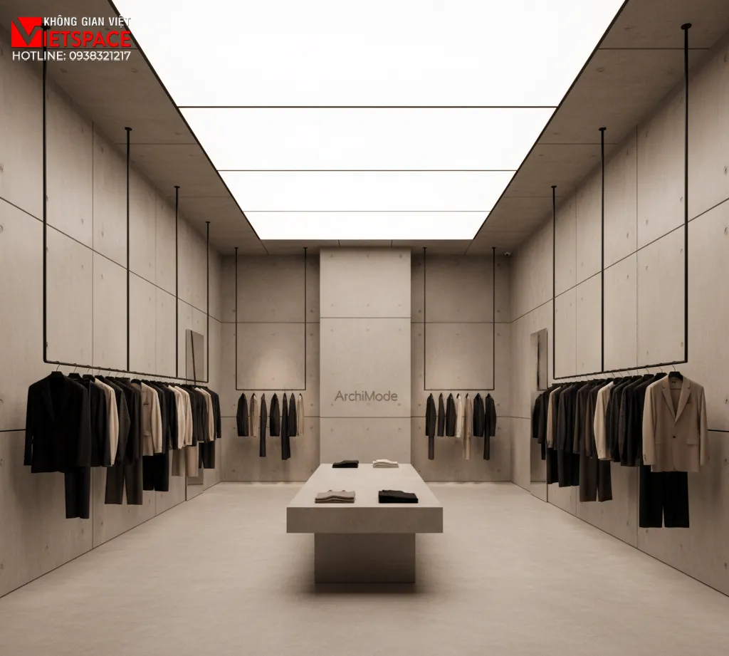 thiết kế cửa hàng thời trang archimode _10
