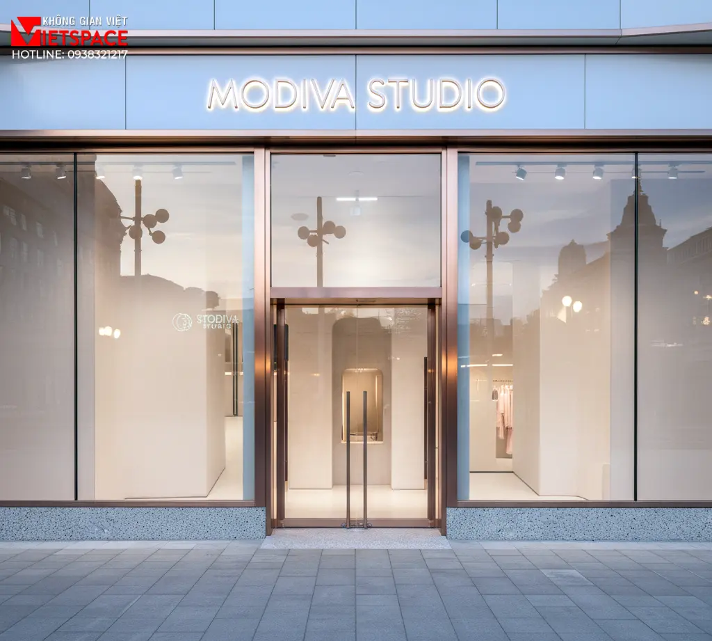 thiết kế cửa hàng thời trang modiva studio _7