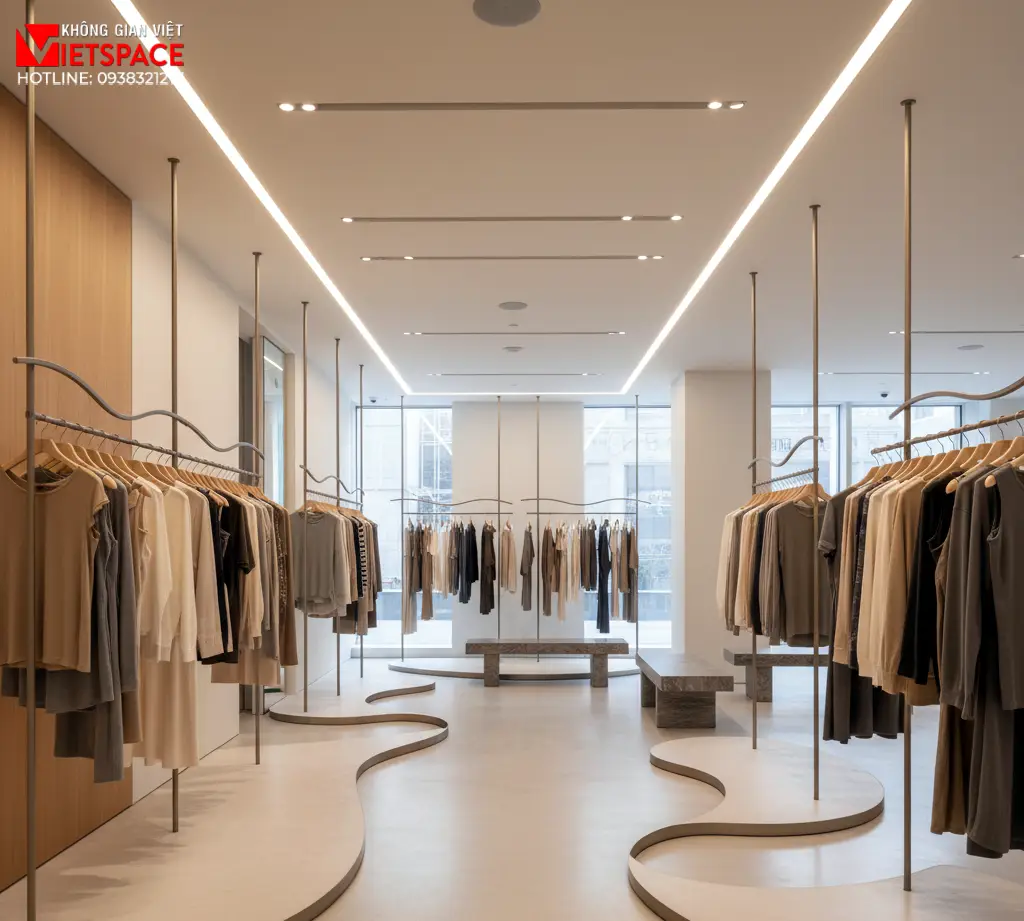thiết kế cửa hàng thời trang waveline studio _4