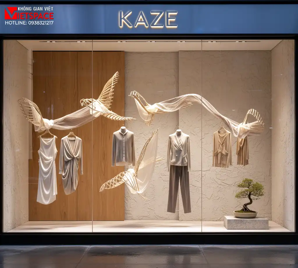 thiết kế cửa hàng thời trang kaze _11