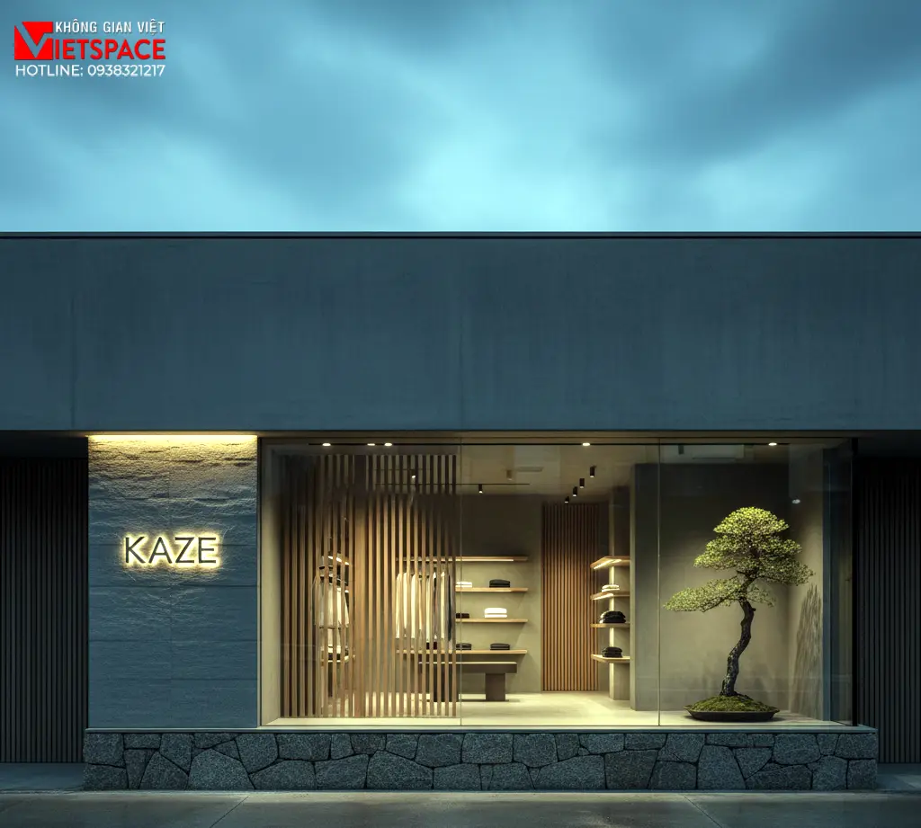 thiết kế cửa hàng thời trang kaze _2