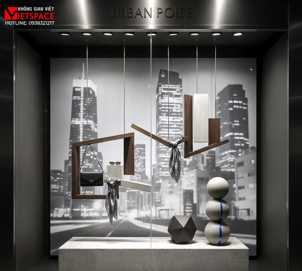 thiết kế cửa hàng thời trang urban poise _7