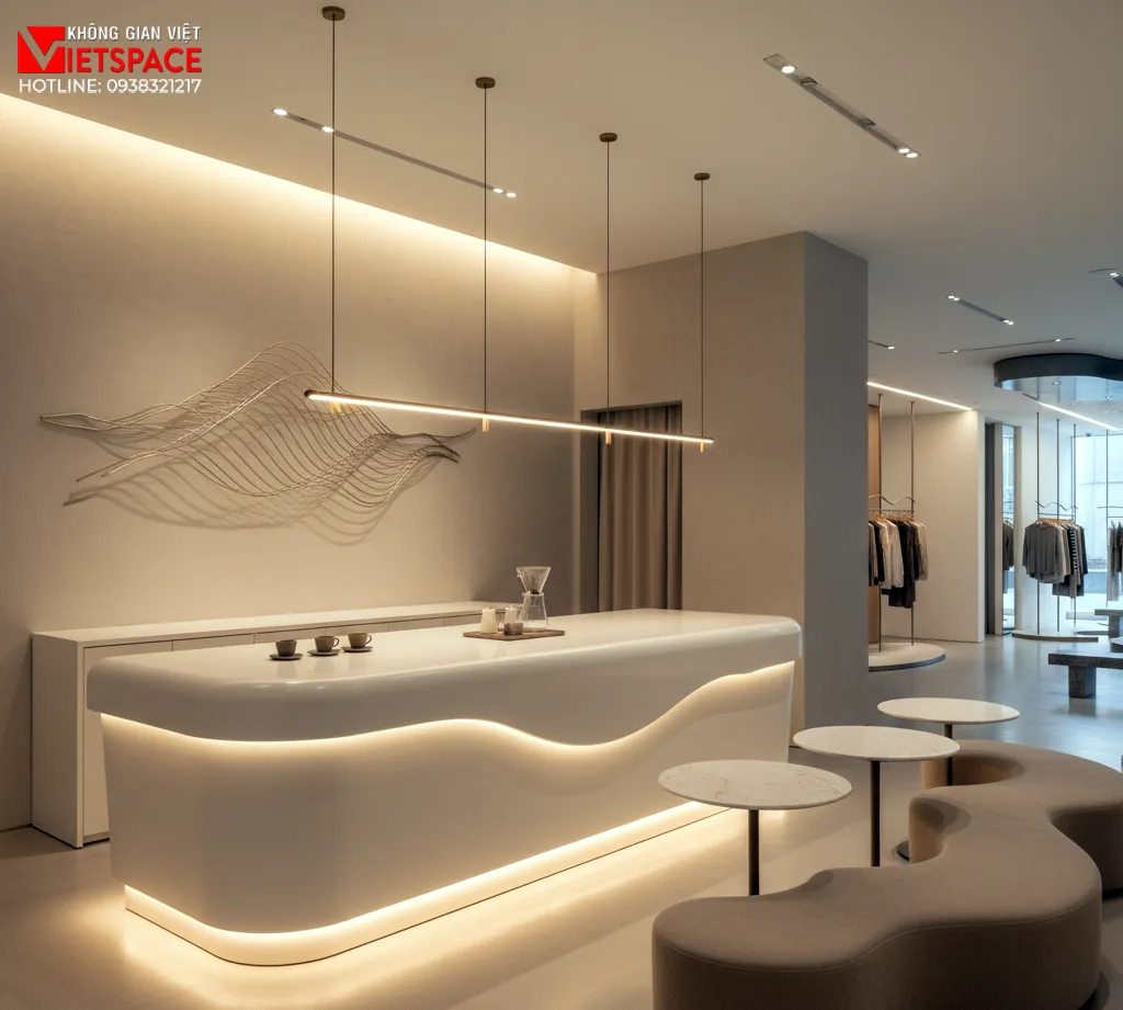 thiết kế cửa hàng thời trang waveline studio _12