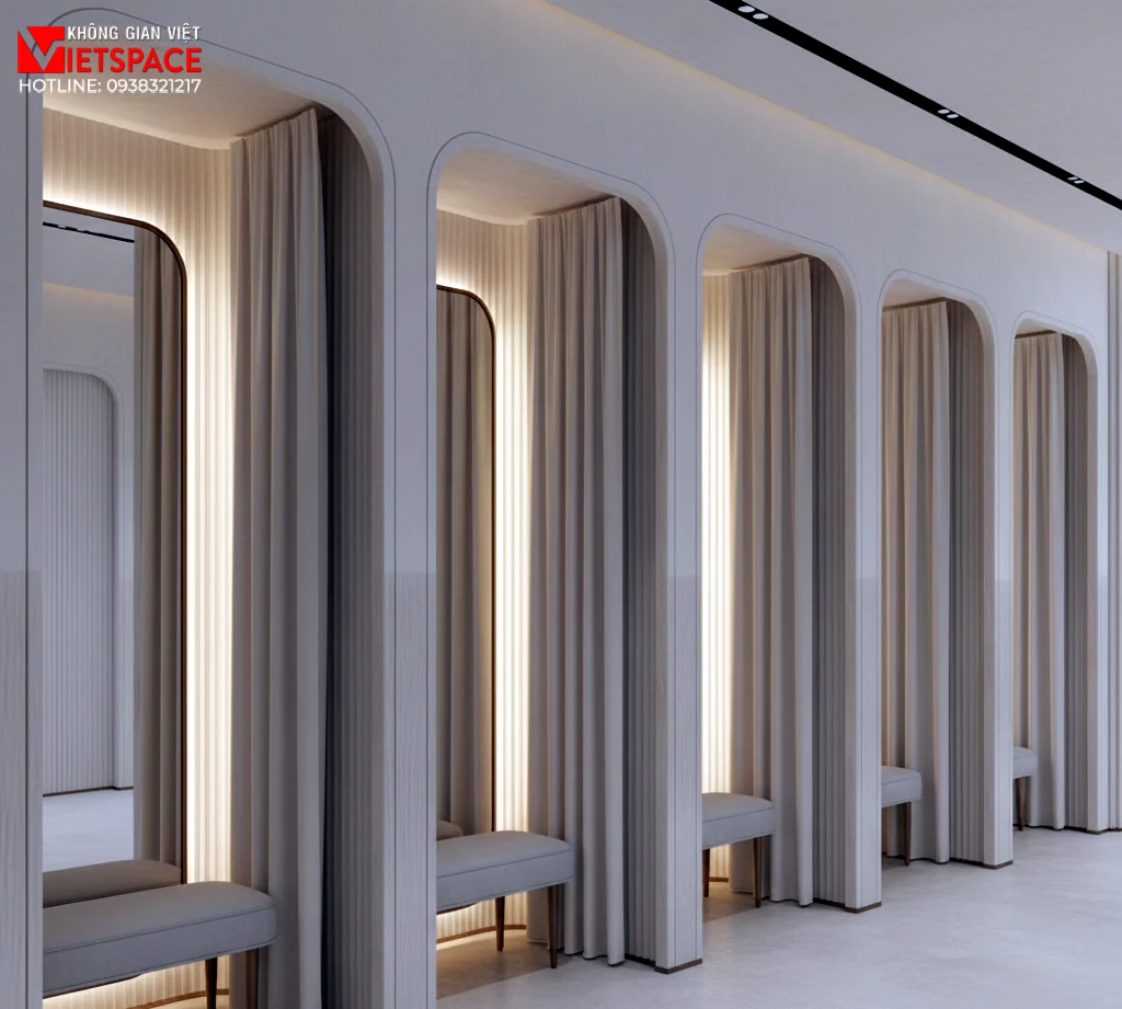 thiết kế cửa hàng thời trang waveline studio _13