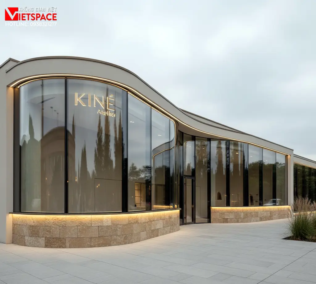 thiết kế cửa hàng thời trang kiné atelier _1