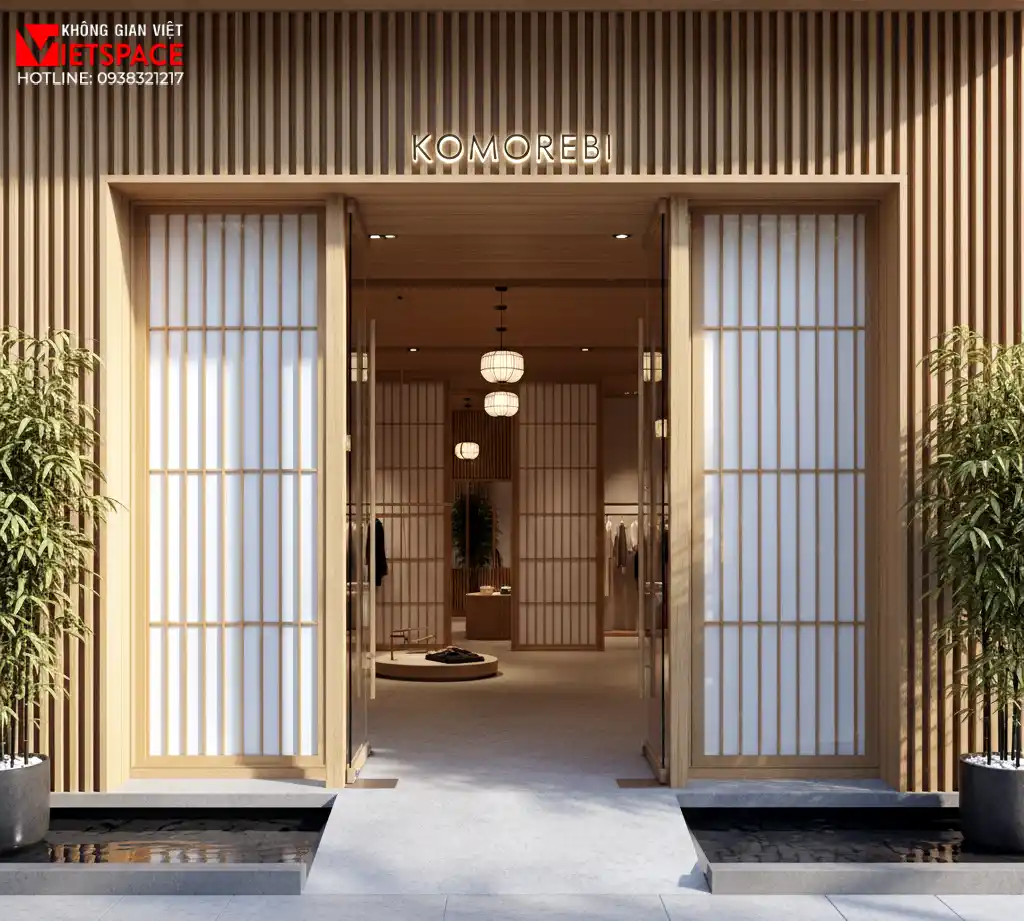 thiết kế cửa hàng thời trang komorebi _6