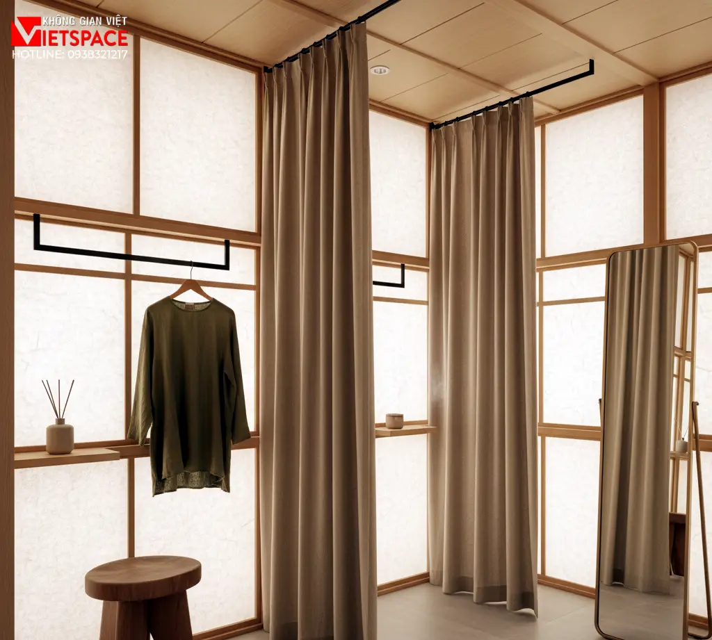 thiết kế cửa hàng thời trang komorebi _15