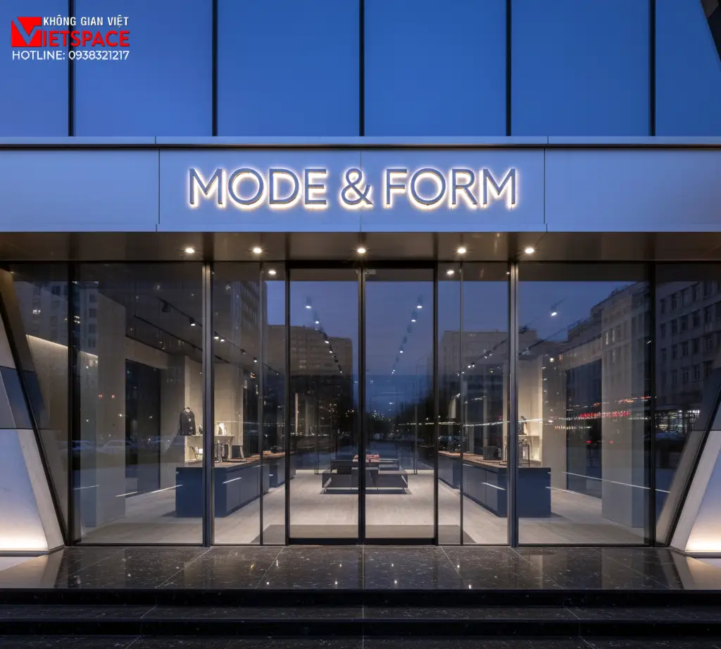 thiết kế cửa hàng thời trang mode & form _13