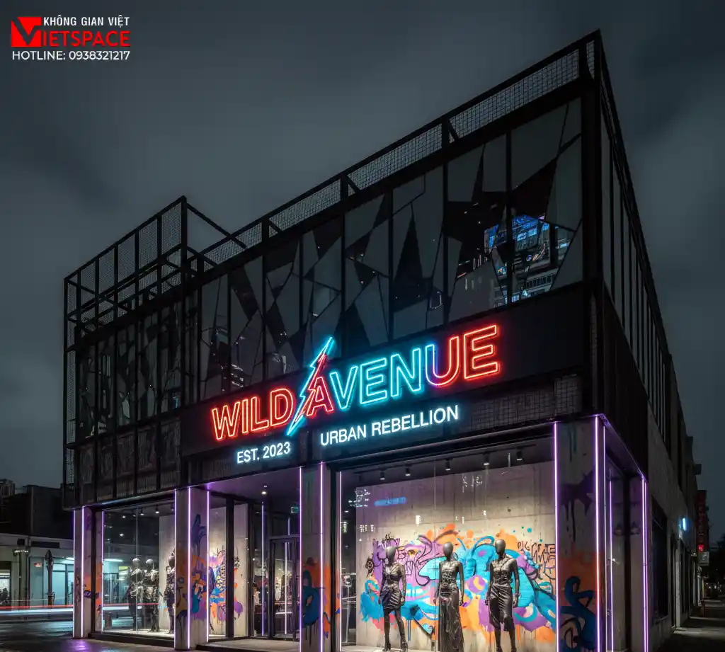 thiết kế cửa hàng thời trang wild avenue _2