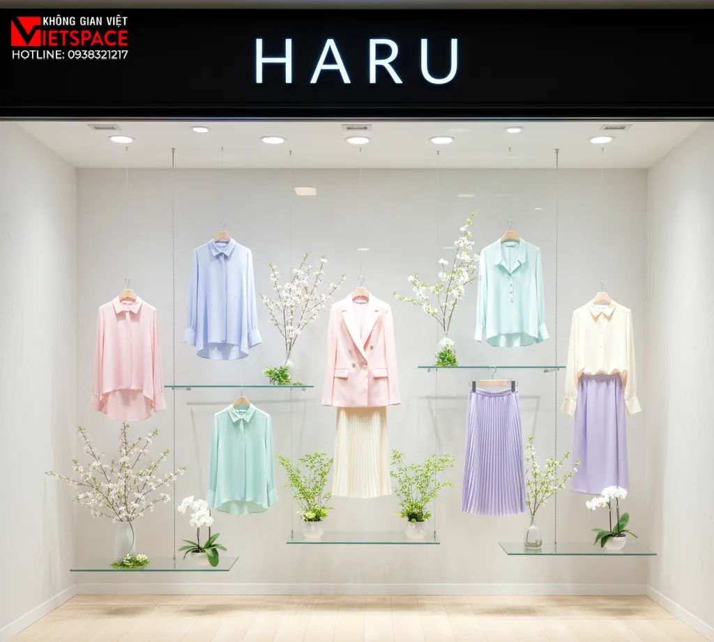 thiết kế cửa hàng thời trang haru _10