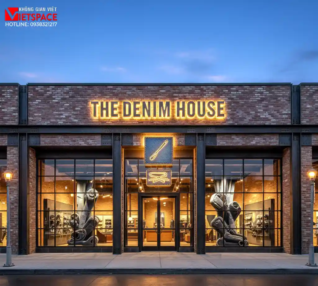 thiết kế cửa hàng thời trang the denim house _12