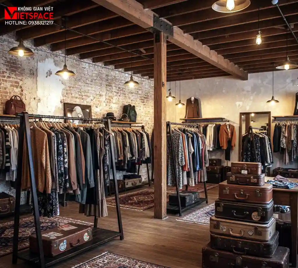 thiết kế cửa hàng thời trang the vintage loft _12