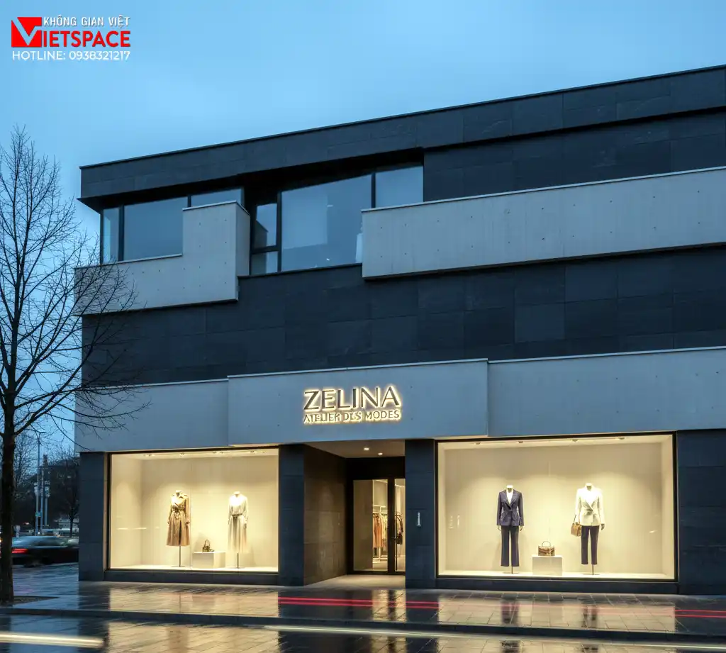 thiết kế cửa hàng thời trang zelina _1