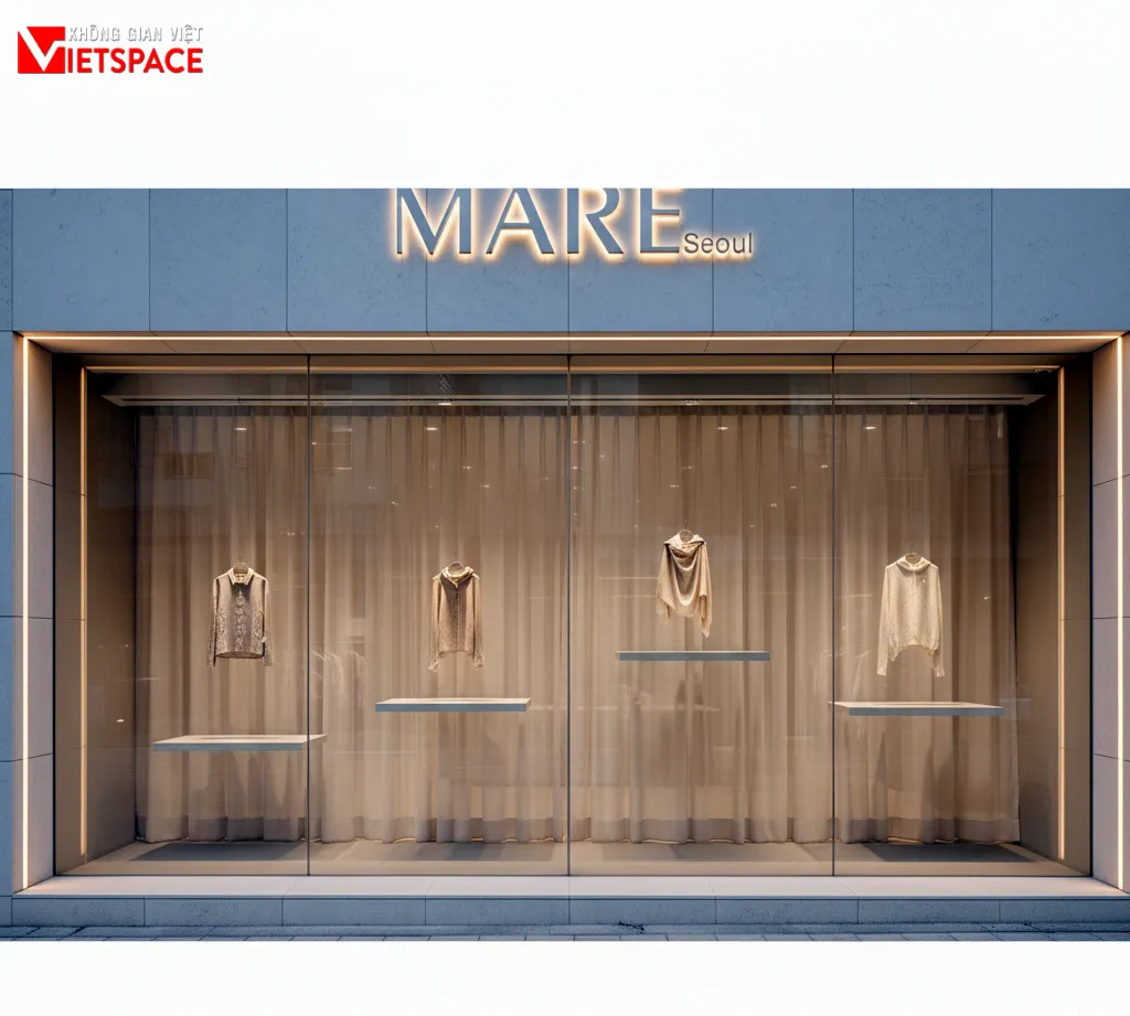 thiết kế cửa hàng thời trang mare seoul _9