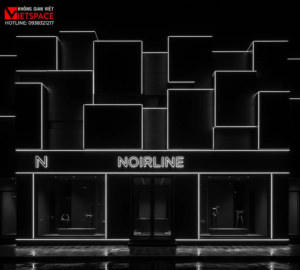 thiết kế cửa hàng thời trang noirline _2