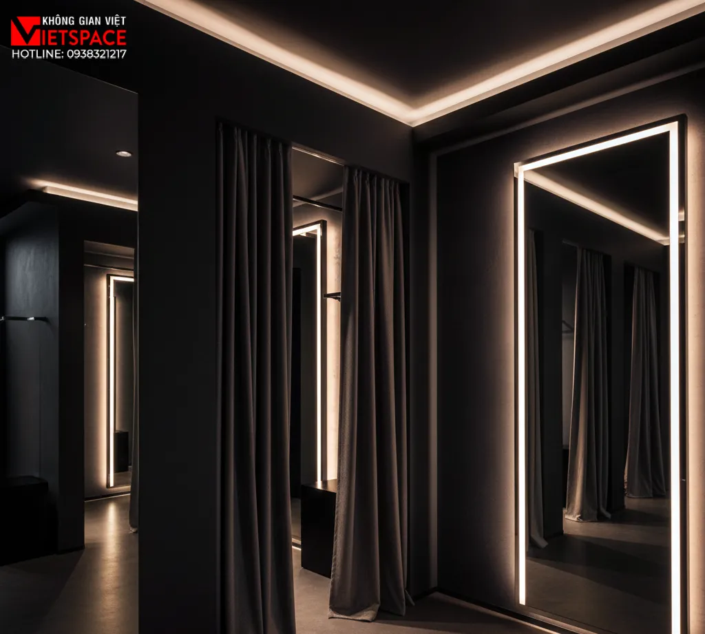 thiết kế cửa hàng thời trang noirline _11