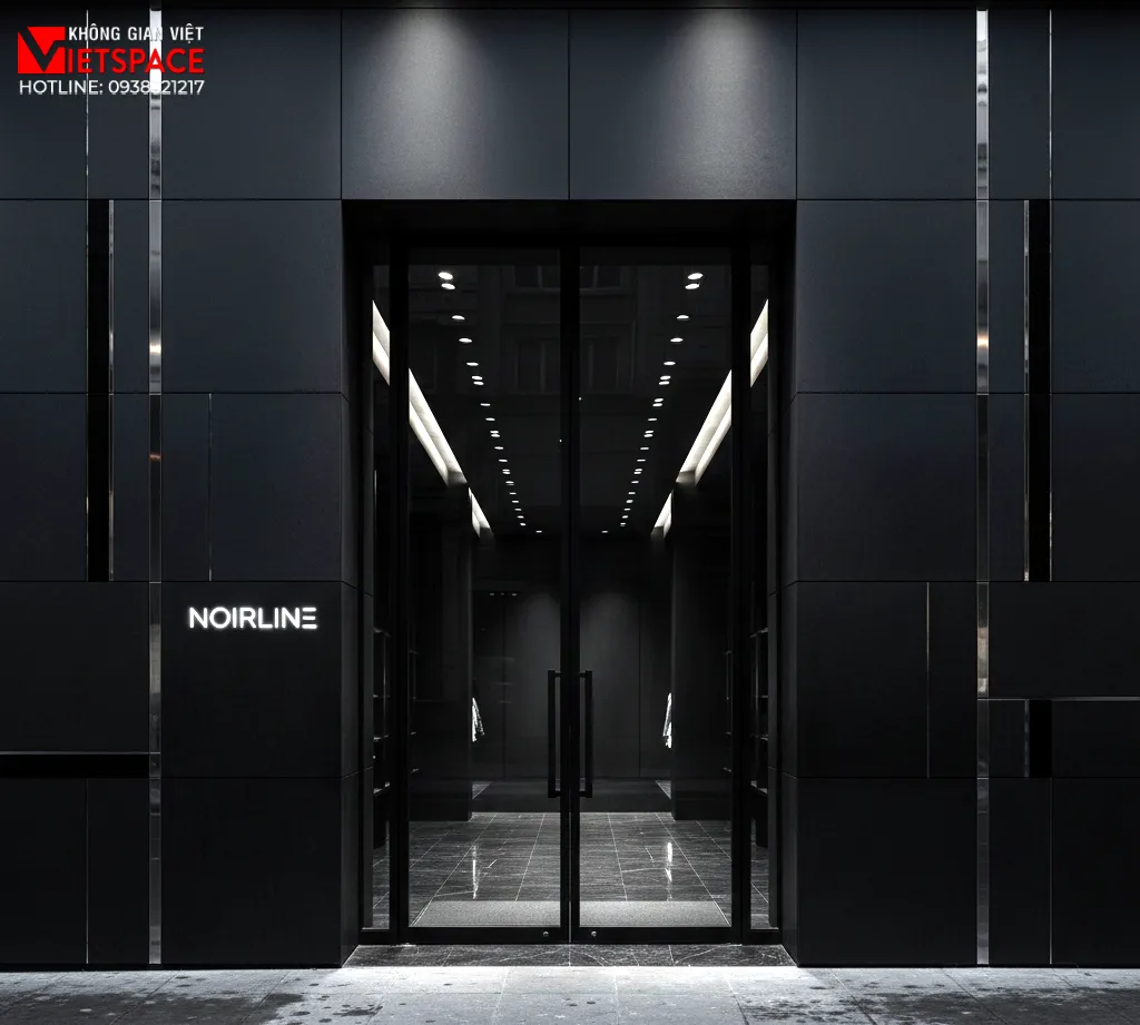 thiết kế cửa hàng thời trang noirline _13