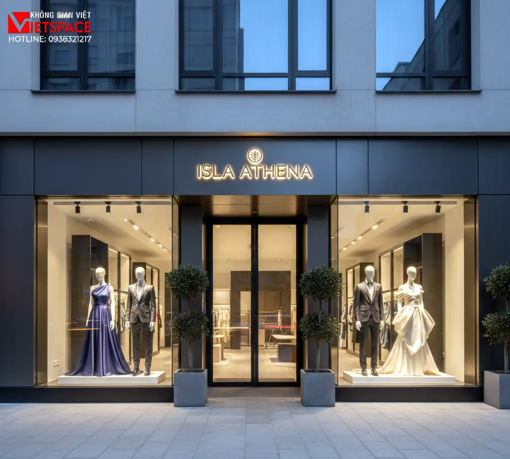 thiết kế cửa hàng thời trang isla athena _1