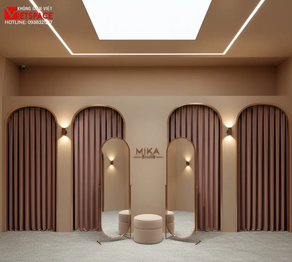 thiết kế cửa hàng thời trang mika studio _10