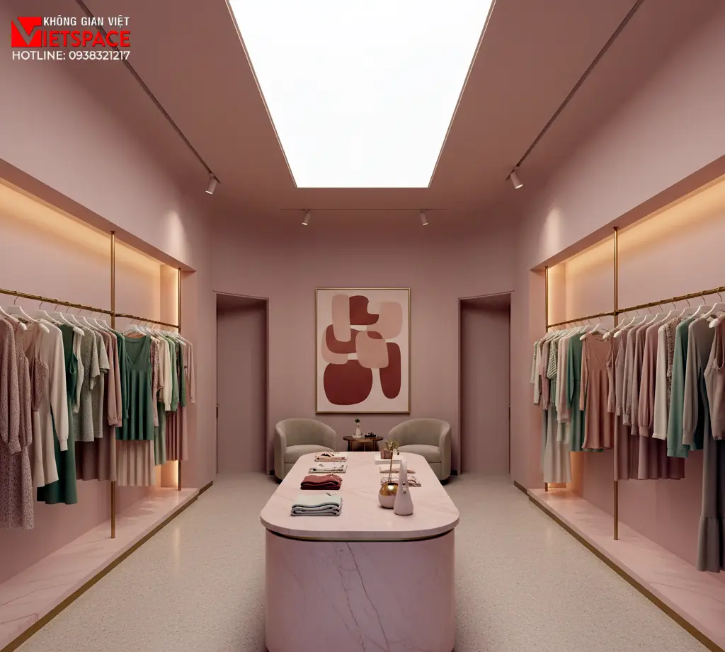 thiết kế cửa hàng thời trang mika studio _11