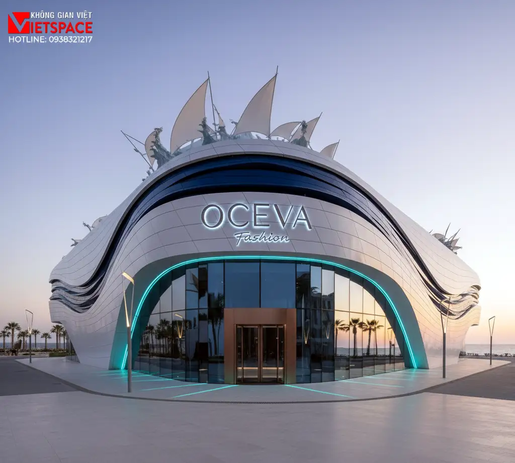 thiết kế cửa hàng thời trang oceva _5