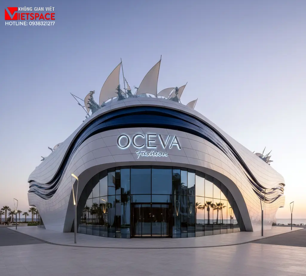 thiết kế cửa hàng thời trang oceva _2