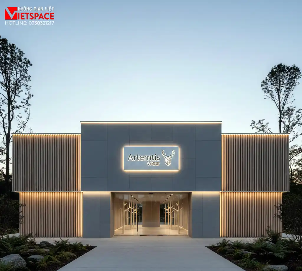 thiết kế cửa hàng thời trang artemis wear _1