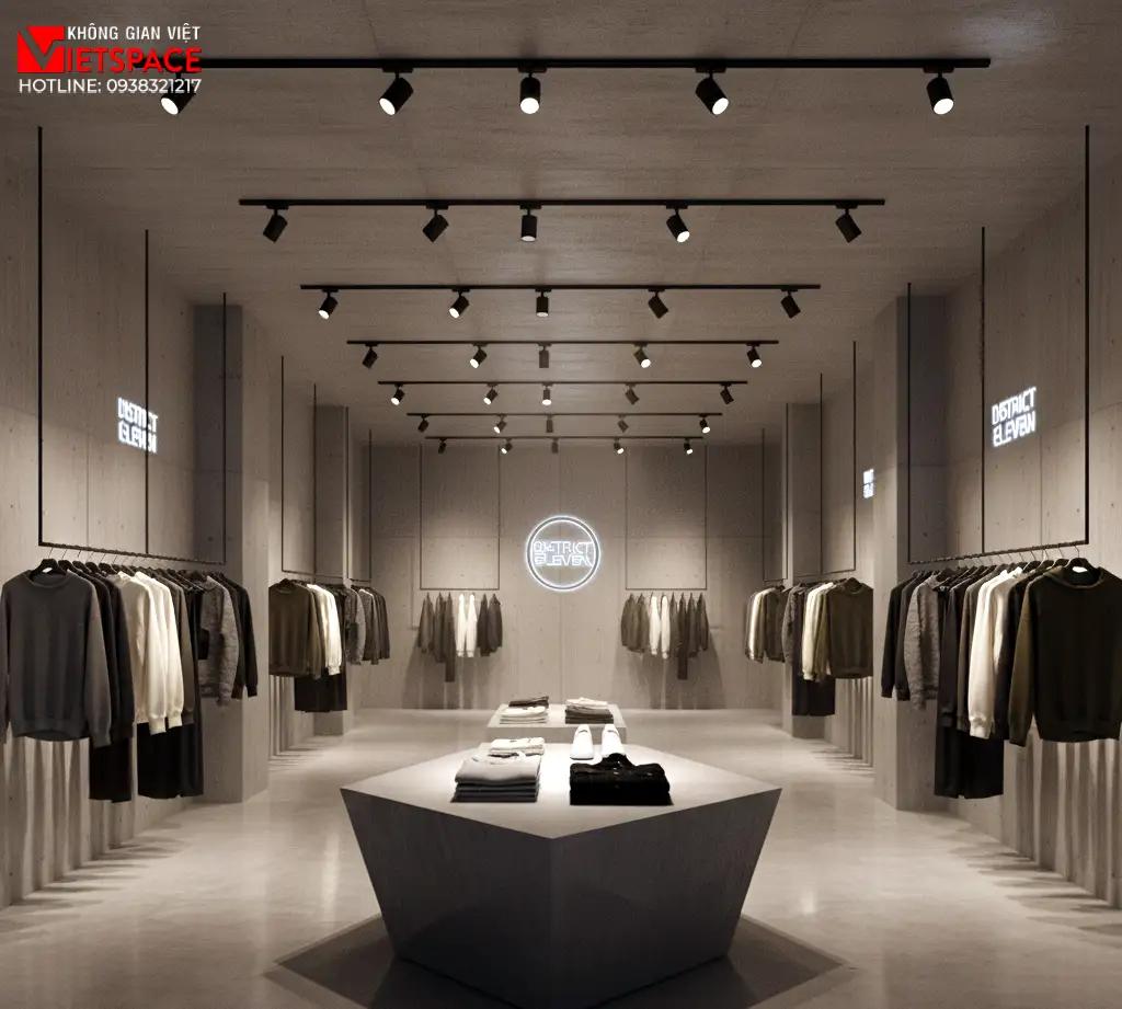 thiết kế cửa hàng thời trang district eleven _7