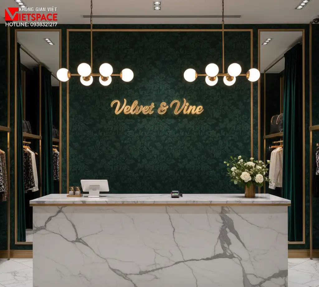 thiết kế cửa hàng thời trang velvet & vine _6
