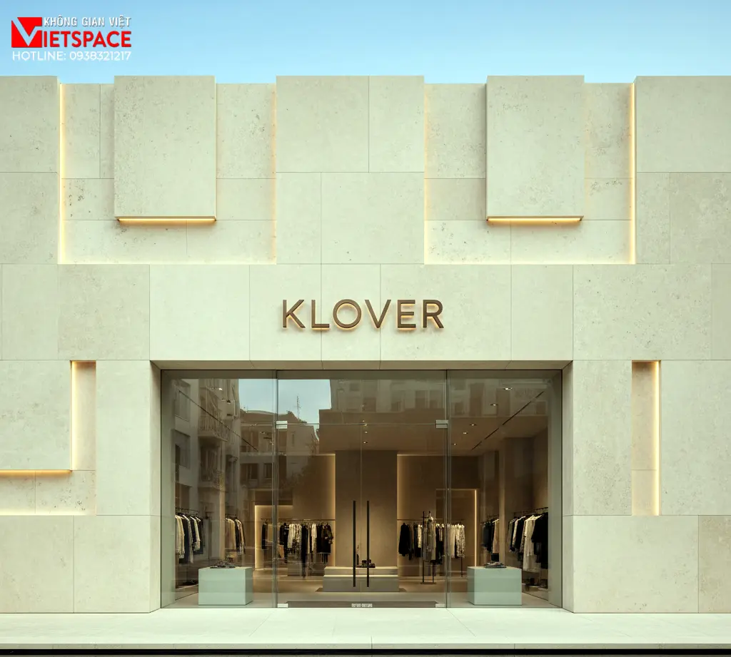 thiết kế cửa hàng thời trang klover _2